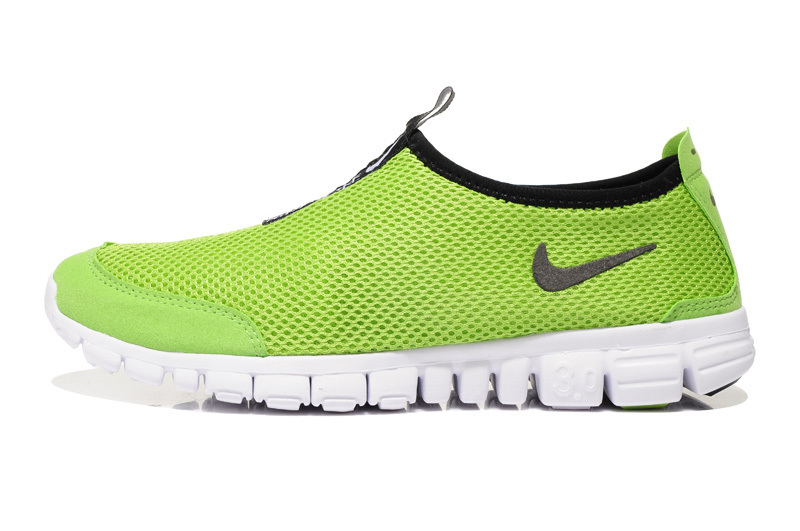 nike 3.0 chaussures de course de femmes libres nouveau noir vert (2)